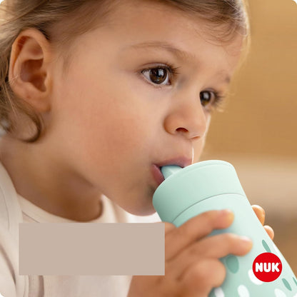 NUK Mini-Me Flip butelka ze słomką i składanym ustnikiem 450 ml 12 m+ miętowa dla dziecka