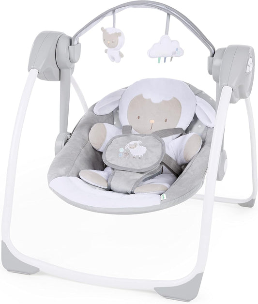 INGENUITY Comfort2GO leżaczek DŹWIĘKI WIBRACJE Cuddle Lamb