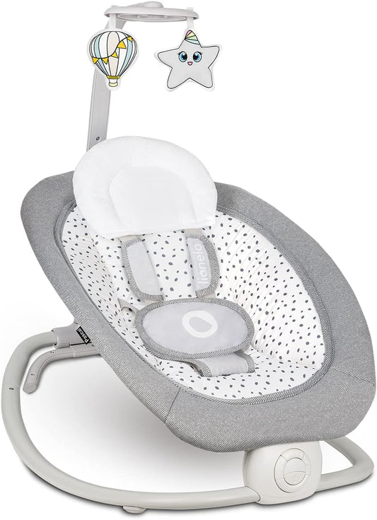 LIONELO PASCAL 2 i 1 vippestol til 9 kg med melodier + vibrationer
