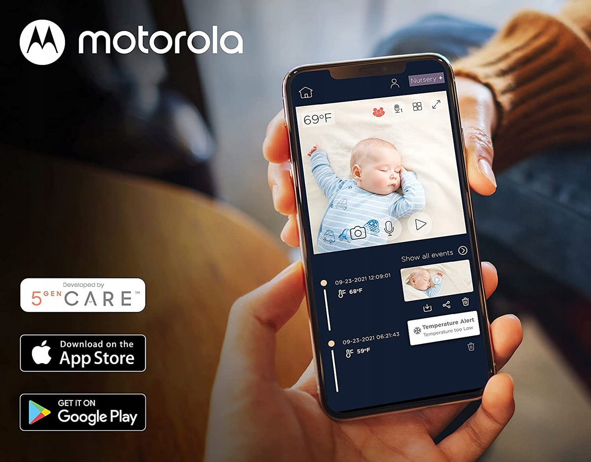 MOTOROLA VM65X Connect babyphone électronique 5" + mât