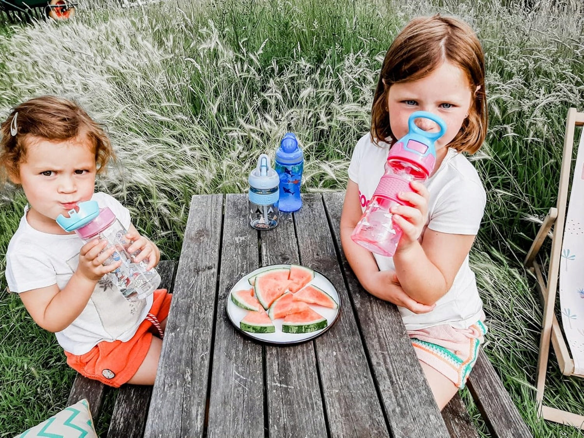 NUBY Flip-it Cup tudkop i tritan med sugerør og drikketud 3 l+ 360 ml