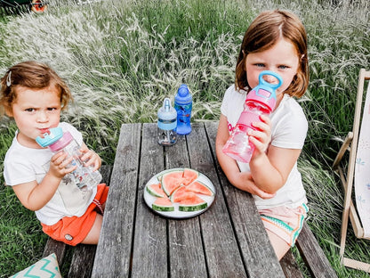 NUBY Flip-it Cup tudkop i tritan med sugerør og drikketud 3 l+ 360 ml