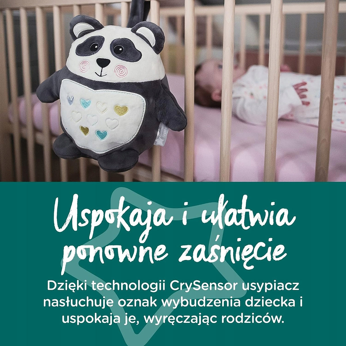 TOMMEE TIPPEE Pip the Panda PRZYTULANKA z dźwiękiem BEZ LAMPKI