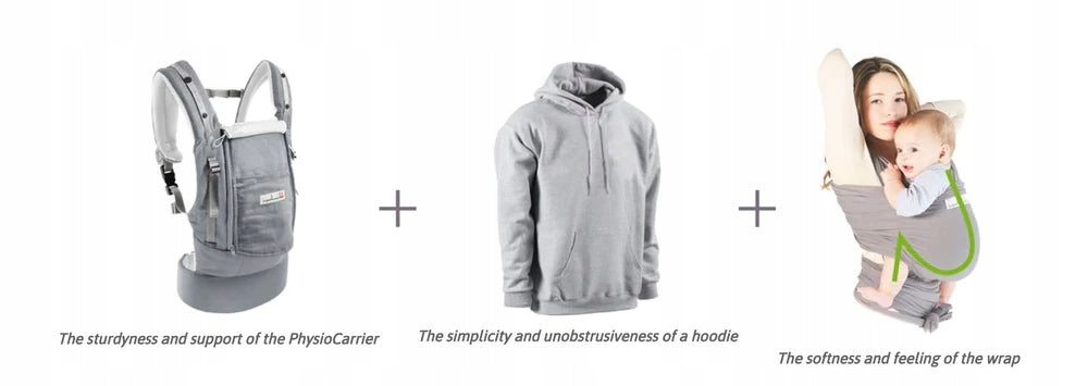 LOVE RADIUS porte-bébé ergonomique avec capuche HOODIE CARRIER