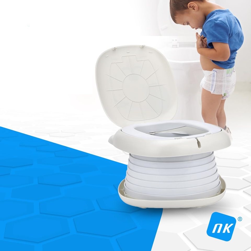 Pot de nuit pliant NK toilette portable + sacs et étui