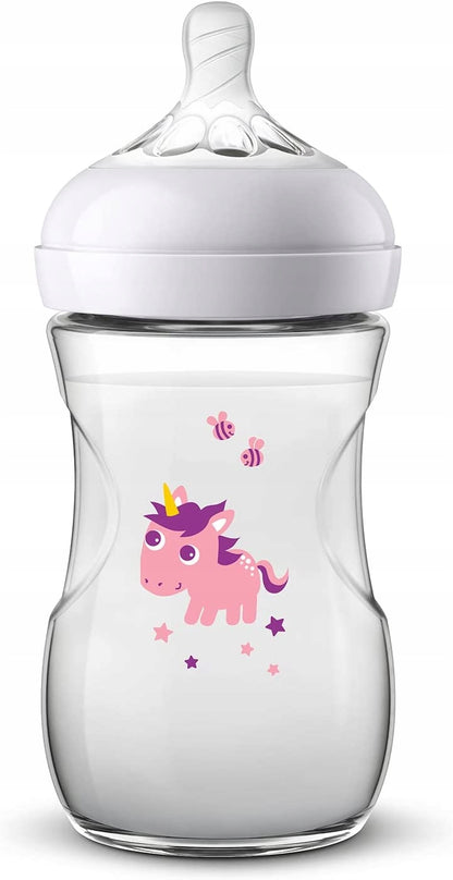 PHILIPS AVENT Natural fles 260 ml, speen 1m+