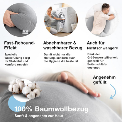 BABYBEFUN poduszka ciążowa kompaktowa