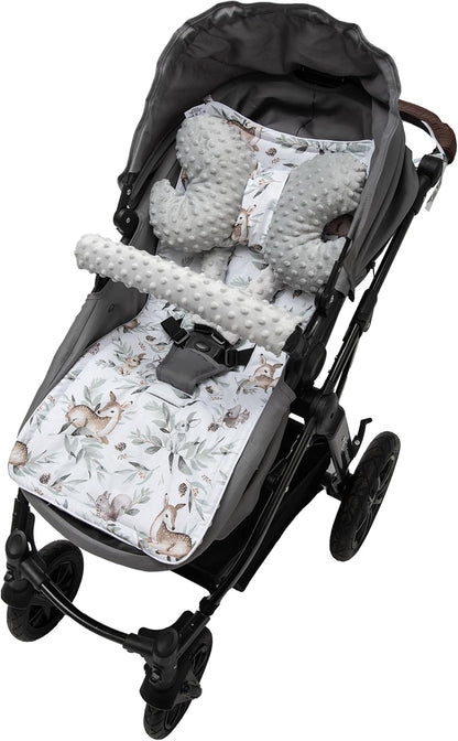 MEDI PARTNERS coussin pour poussette papillon + protège-harnais