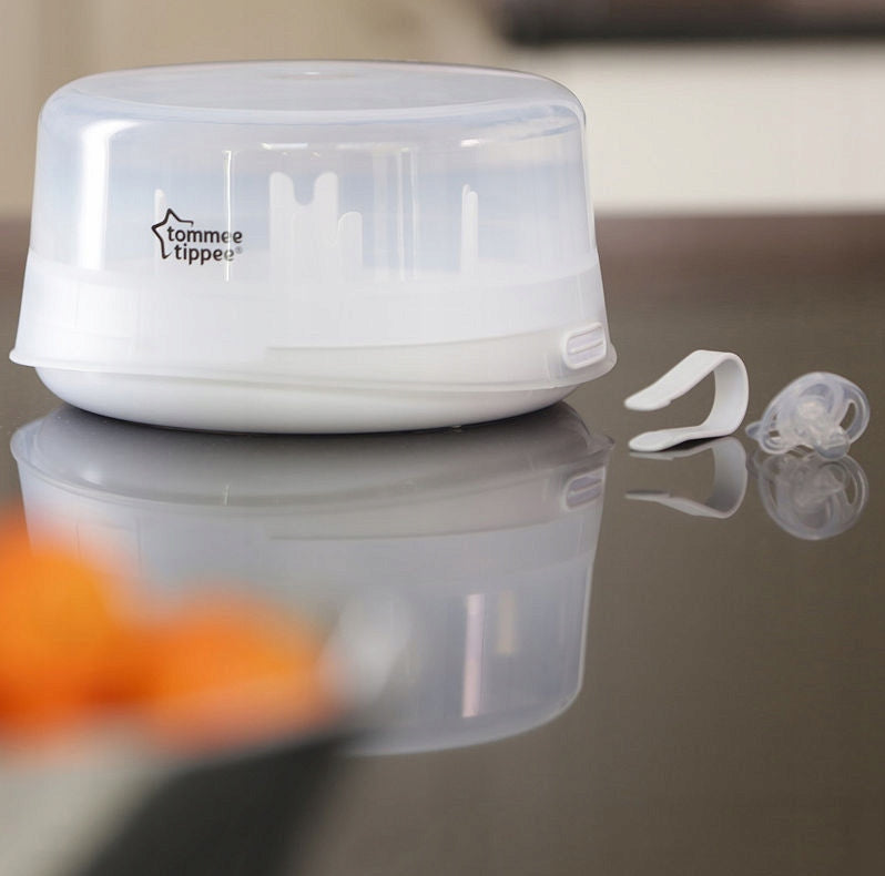 TOMMEE TIPPEE sterylizator mikrofalowy + smoczek