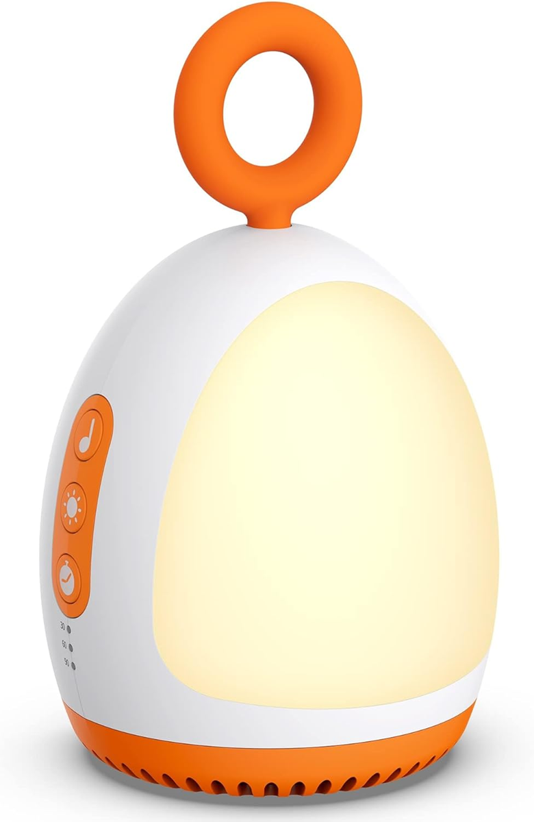 DREAMEGG przenośna lampka nocna z dźwiękami i kołysankami 8 x 14 cm
