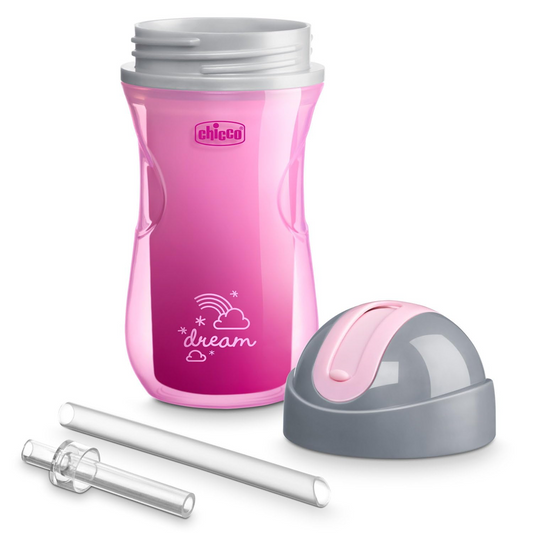 CHICCO Sport Cup szivárgásmentes szívószálas pohár 266 ml 14 hónap+