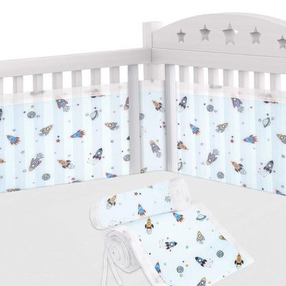 YEAHBOOM mesh crib bumper