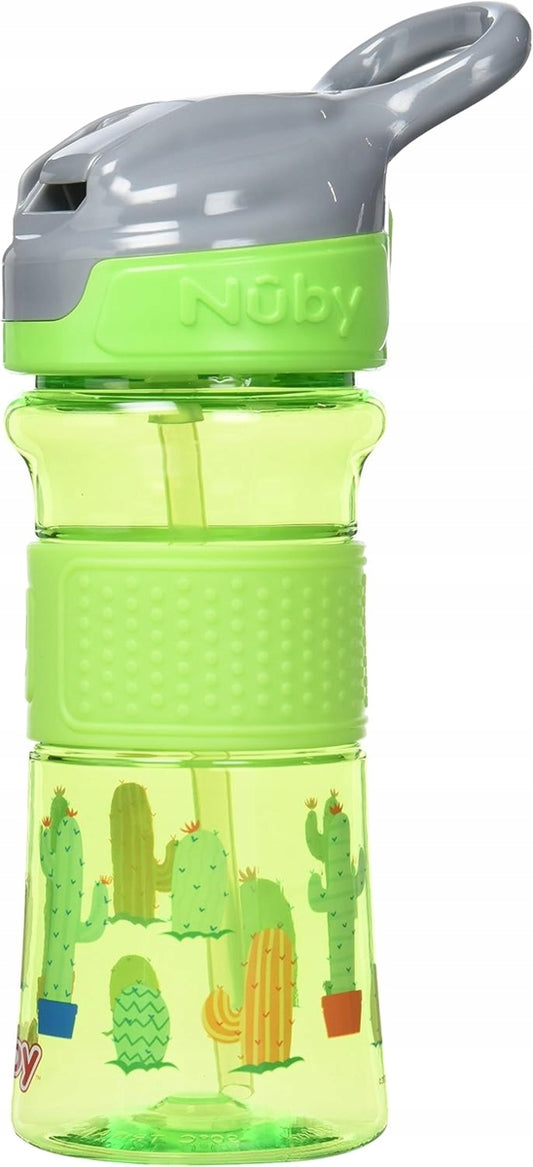 NUBY Flip-it Cup tritán csőrös pohár szívószállal és itatóval 3 hónap+ 360 ml