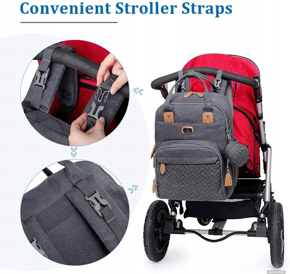 DIKASLON sac à dos pour poussette avec accessoires
