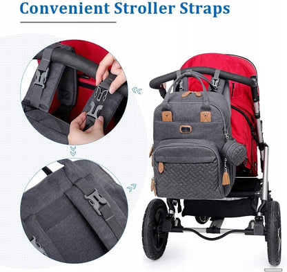 DIKASLON sac à dos pour poussette avec accessoires