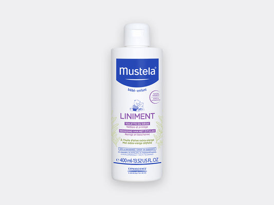 MUSTELA Liniment emulsja z pompką 400ml do delikatnego oczyszczania i ochrony skóry dziecka