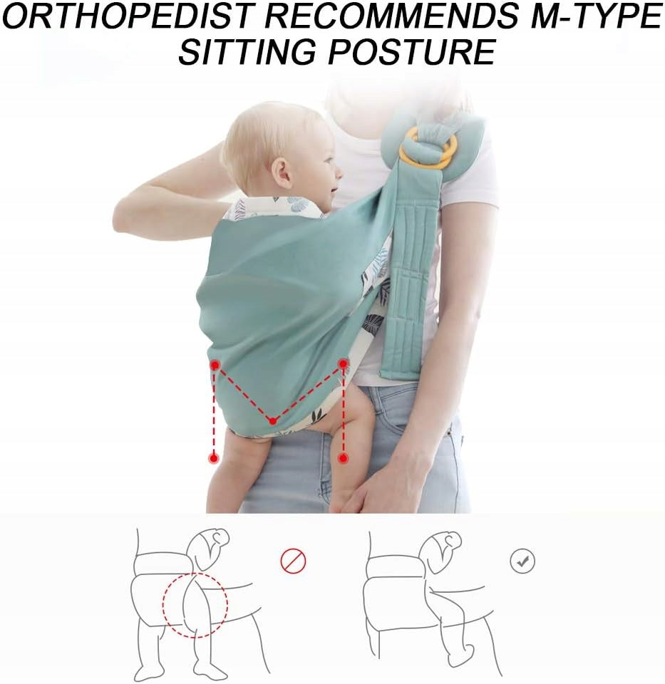 GOTOTOP porte-bébé écharpe à anneaux max 15kg