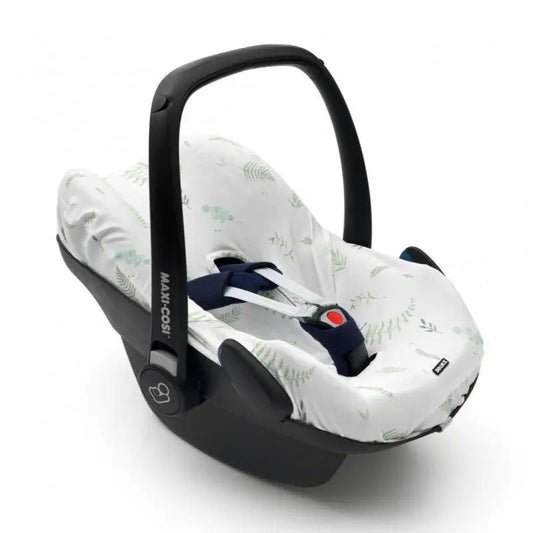 DOOKY SEAT COVER 0+ pokrowiec na fotelik UNIWERSAL, biała osłona na fotelik samochodowy grupy 0+