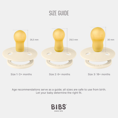 BIBS COLOUR sutter 2-pak naturgummi 0-6 mdr.