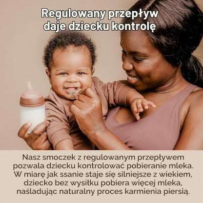 Suavinex Zero Zero anti-kolikflaske 270 ml 3m+ medium flow (M)