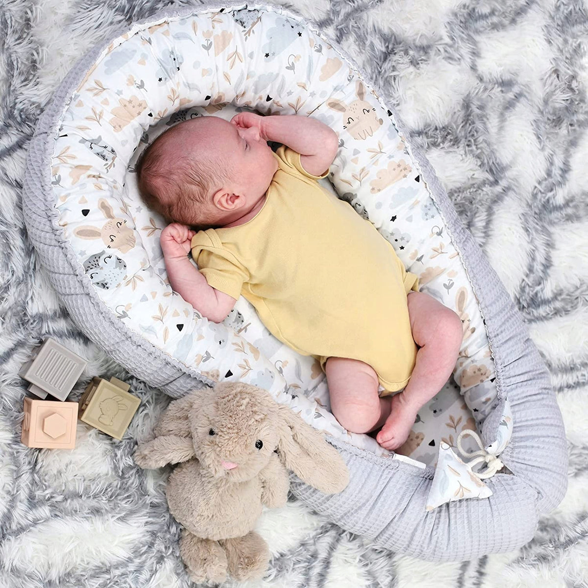 TOTSY BABY kokon niemowlęcy gniazdo 90 x 50
