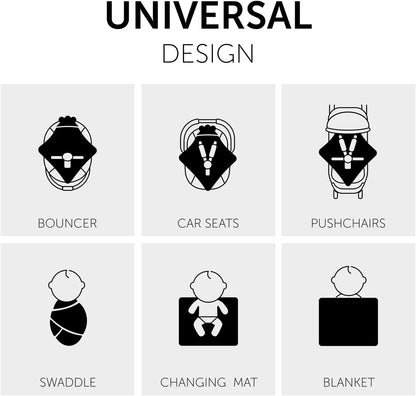 HAUCK SNUGGLE N DREAM omslagdoek voor autostoeltje, kinderwagen, deken