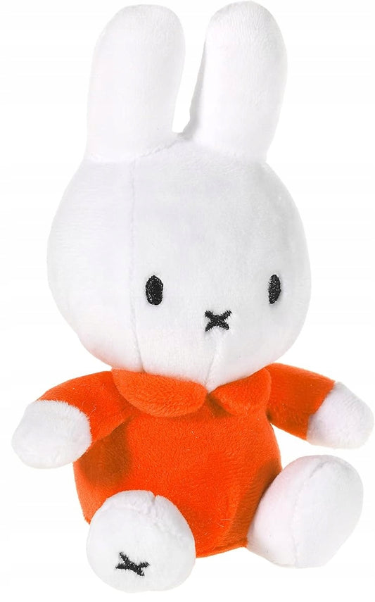 HEUNEC pluszowa przytulanka KRÓLIK MIFFY 15 cm, biała z pomarańczowym ubrankiem