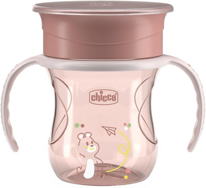 CHICCO Perfect Cup cseppmentes pohár 360 fokos itatóval 200 ml 12 hónap+