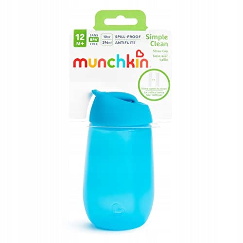 MUNCHKIN SIMPLE CLEAN kubek ze słomką 296ml 12msc+