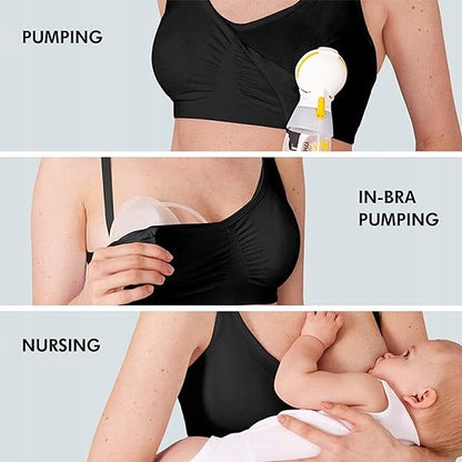 MEDELA 3 az 1-ben szoptatós és mellszívós melltartó betétekkel XL