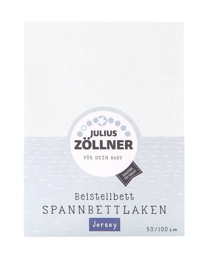Julius Zöllner white fitted jersey sheet 50x100 cm