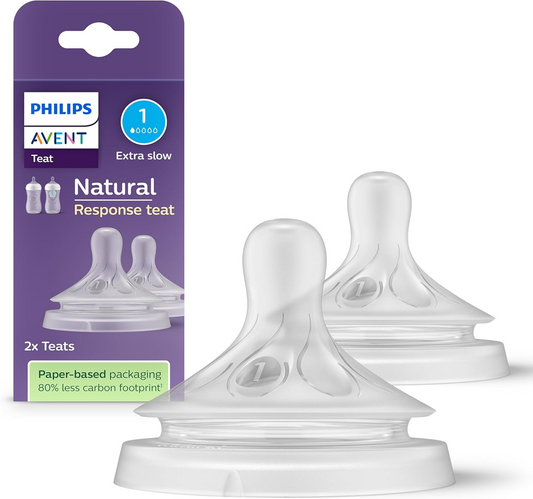 PHILIPS AVENT Natural RESPONSE tetine pentru biberoane 0luni x2