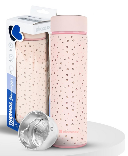 KIKKA BOO Savanna termos ze stali nierdzewnej 500 ml + sitko na herbatę