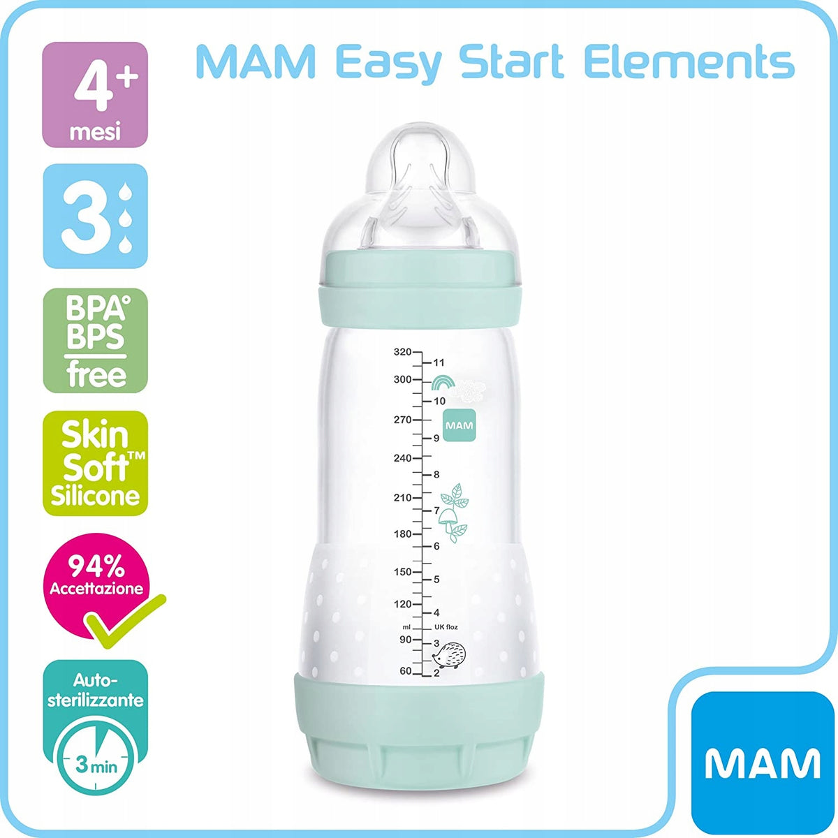 MAM Easy Start antikolikus cumisüveg 320 ml