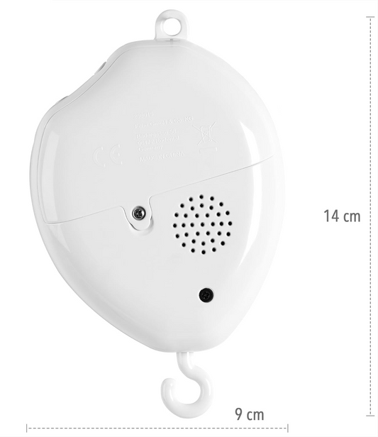 FEHN MP3 pozytywka z lampką nocną do karuzeli do łóżeczka + karta 128 Mb