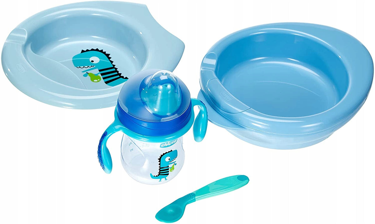 CHICCO a set of dishes - plate, cup, spoon