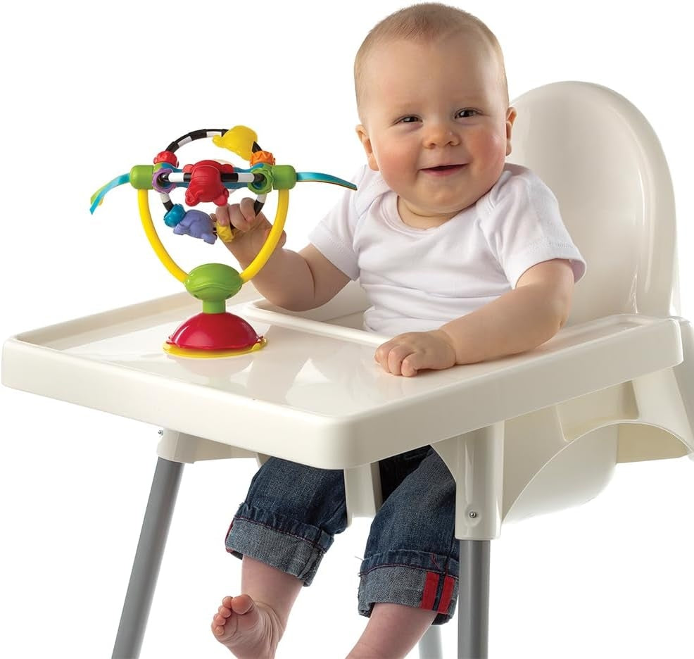 PLAYGRO jouet avec hochet et ventouse pour chaise ou table 19,5 cm