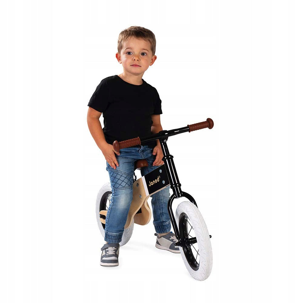 JANOD Bikloon Deluxe bicicletă de echilibru din lemn 12" șa 40-46 cm