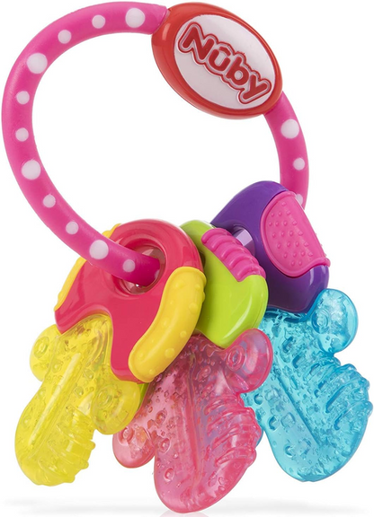 NUBY IcyBite szilikon hűthető rágóka 9 14 db cm KULCSOK