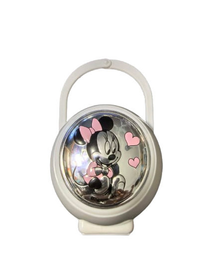 VALENTI DISNEY Minnie cumitartó tok + lánc PVD bevonattal (ezüst)