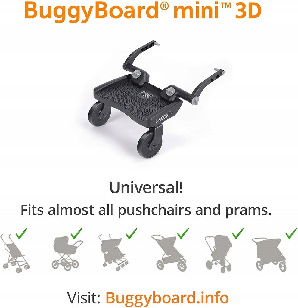 LASCAL Buggy Board Mini universal stroller board attachment