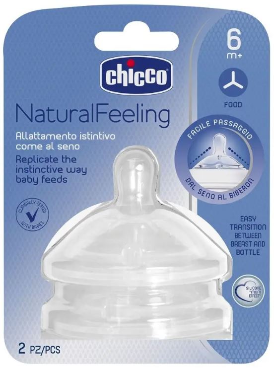 CHICCO NaturalFeeling-speen voor de fles 6m+