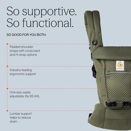 ERGOBABY ADAPT SoftFlex MESH nosidełko ergonomiczne 3,2-20kg
