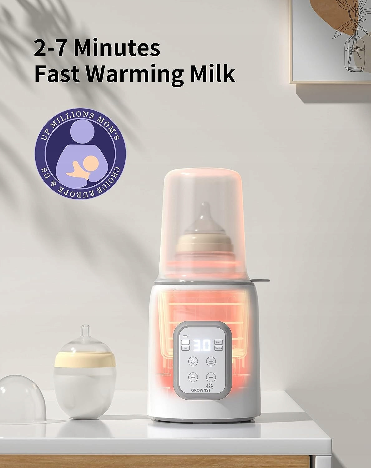 GROWNSY 8in1 electric steriliser and warmer