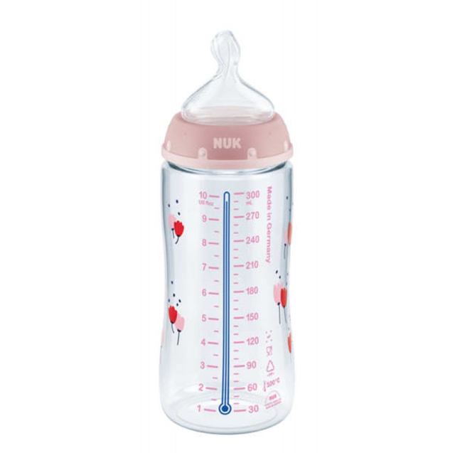 NUK First Choice+ cumisüveg 300 ml 6–18 hónap cumi M