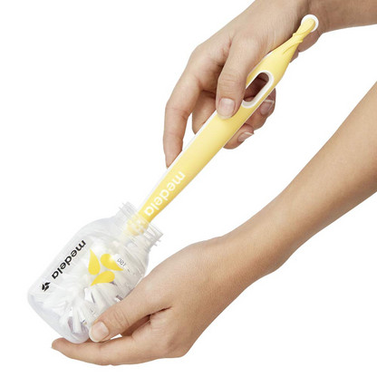 MEDELA 2 az 1-ben cumi- és üvegmosó kefe 30 cm + tartó