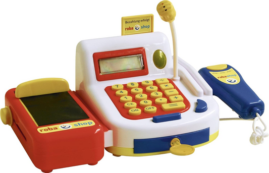 ROBA 9714 pénztárgép hanggal és kiegészítőkkel 29 cm