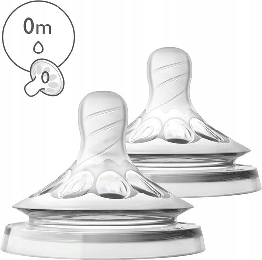 PHILIPS AVENT Natural tetine pentru biberoane 0 luni x2