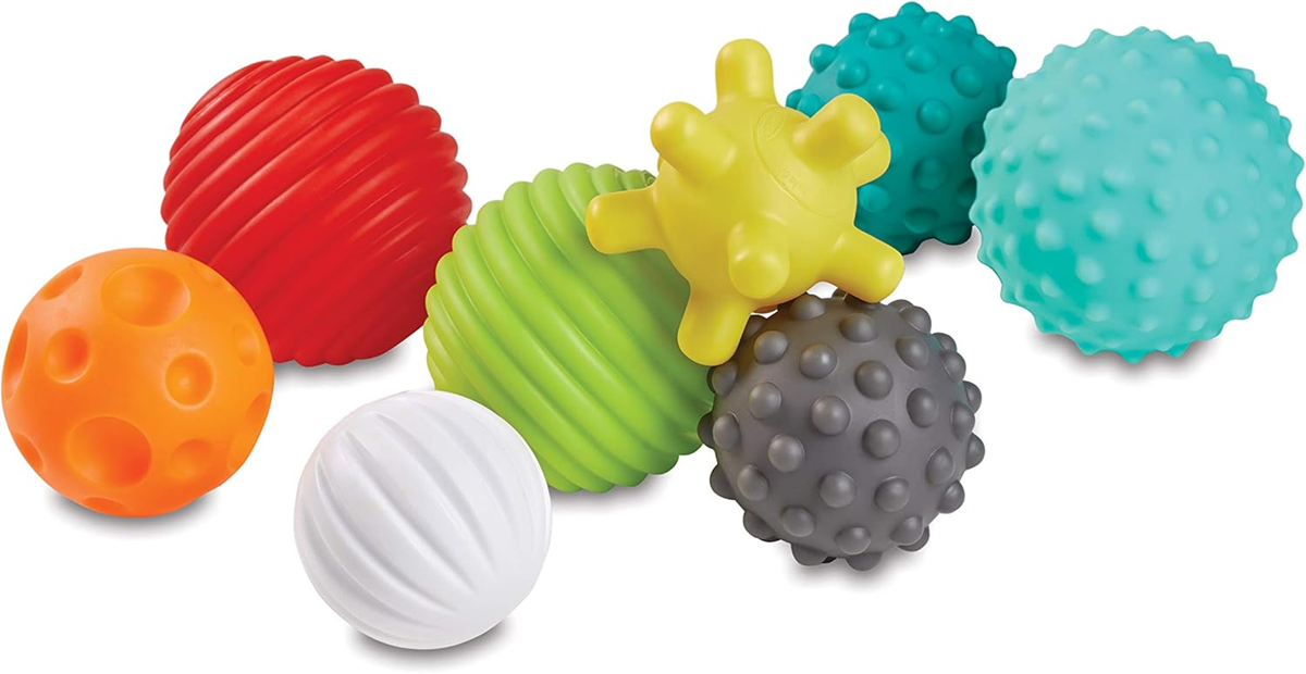 INFANTINO Senso Balls, Blocks & Buddies szilikon játékok 20 darabos szett