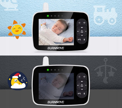 BURNNOVE SM35PTZ babyphone électronique télécommandé 3,5"